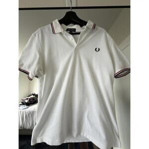 Fred Perry Twin Tipped Polo White